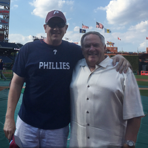 Bill Monahan with his son, Bill Jr.